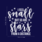 Vinyl Wall Art Decal - I Feel Small But So Are Stars From A Distance - 18.5" x 17" - Modern Inspirational Universe Quote Sticker For Home Bedroom Kids Room School Playroom Office Decor White 18.5" x 17"