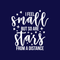 Vinyl Wall Art Decal - I Feel Small But So Are Stars From A Distance - 18.5" x 17" - Modern Inspirational Universe Quote Sticker For Home Bedroom Kids Room School Playroom Office Decor White 18.5" x 17" 3