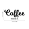 Vinyl Wall Art Decal - Coffee That's It - Modern Funny Sticker Quote For Home Bedroom Living Room Restaurant Kitchen Coffee Shop Cafe Decor
