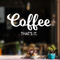 Vinyl Wall Art Decal - Coffee That's It - 11" x 22" - Modern Funny Sticker Quote For Home Bedroom Living Room Restaurant Kitchen Coffee Shop Cafe Decor White 11" x 22" 2