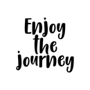 Vinyl Wall Art Decal - Enjoy The Journey - Modern Inspirational Quote Positive Sticker For Home Bedroom Kids Room Playroom Work Office Coffee Shop Decor   2
