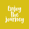 Vinyl Wall Art Decal - Enjoy The Journey - 17" x 18" - Modern Inspirational Quote Positive Sticker For Home Bedroom Kids Room Playroom Work Office Coffee Shop Decor White 17" x 18" 5