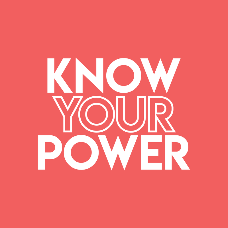 Vinyl Wall Art Decal - Know Your Power - 16.5" x 22" - Modern Inspirational Quote Sticker For Home Bedroom Kids Room Playroom Work Office Coffee Shop Decor White 16.5" x 22" 3