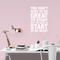Vinyl Wall Art Decal - You Don't Have To Be Great To Start - 25" x 17" - Modern Motivational Quote Sticker For Home Bedroom Living Room Classroom Office Workplace Decor White 25" x 17" 3