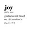Vinyl Wall Art Decal - Joy Gladness Not Based On Circumstance - 1 Peter 1:8-9 Inspirational Religious Faithful Quote For Home Bedroom Living Room Church Work Decor   3