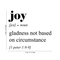 Vinyl Wall Art Decal - Joy Gladness Not Based On Circumstance - 1 Peter 1:8-9 Inspirational Religious Faithful Quote For Home Bedroom Living Room Church Work Decor   4
