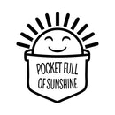 Vinyl Wall Art Decal - Pocket Full Of Sunshine - Modern Motivational Positive Quote Sticker For Teen Bedroom Kids Room Home Office Living Store Decor   3