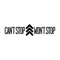 Vinyl Wall Art Decal - Can't Stop Won't Stop - Trendy Motivational Arrow Icon Quote Sticker For Home Workout Gym Bedroom Work Office Exercise Room Classroom Decor   4