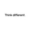Vinyl Wall Art Decal - Think Different - Trendy Minimalist Motivational Quote For Home Bedroom Living Room Office Workplace Business Decoration Sticker