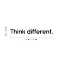 Vinyl Wall Art Decal - Think Different - Trendy Minimalist Motivational Quote For Home Bedroom Living Room Office Workplace Business Decoration Sticker   3