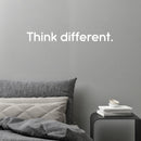 Vinyl Wall Art Decal - Think Different - Trendy Minimalist Motivational Quote For Home Bedroom Living Room Office Workplace Business Decoration Sticker   5