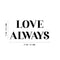 Vinyl Wall Art Decal - Love Always - Trendy Cute Inspirational Positive Quote Sticker For Home Bedroom Kids Room Living Room Home Office Decor   3