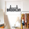 Vinyl Wall Art Decal - Brooklyn - Trendy Modern Design USA City Name Word Quote Sticker For Home School Classroom Work Office Store Coffee Shop Decor