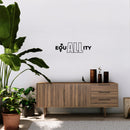 Vinyl Wall Art Decal - EquALLity - Trendy Inspirational Positive Equality Gender Quote Sticker For Home Living Room Office School Classroom Coffee Shop LGBT Pride Decor   2