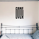 Vinyl Wall Art Decal - Game Over - Cool Old School Home Playroom Bedroom Living Room Kids Room Nursery - Fun Gamers Decals for Indoor Outdoor Apartment Dorm Room (12" x 20"; Black)   3