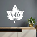 Vinyl Wall Art Decal - Hello Fall - Modern Inspiring Lovely Autumn Leaf Season Design Sticker For Home Family Room School Office Coffee Shop Doors Windows Storefront Decor   5