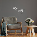 Vinyl Wall Art Decal - All is Calm All is Bright - Trendy Lovely Fun Inspiring Quote Sticker For Home Toddlers Bedroom Livingroom Playroom Classroom Office Coffee Shop Decor   5