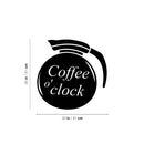 Vinyl Wall Art Decal - Coffee O' Clock - Modern Fun Caffeine Lovers Cool Design Sticker For Home Living Room Kitchen Office Coffee Shop Restaurant Storefront Decor   4