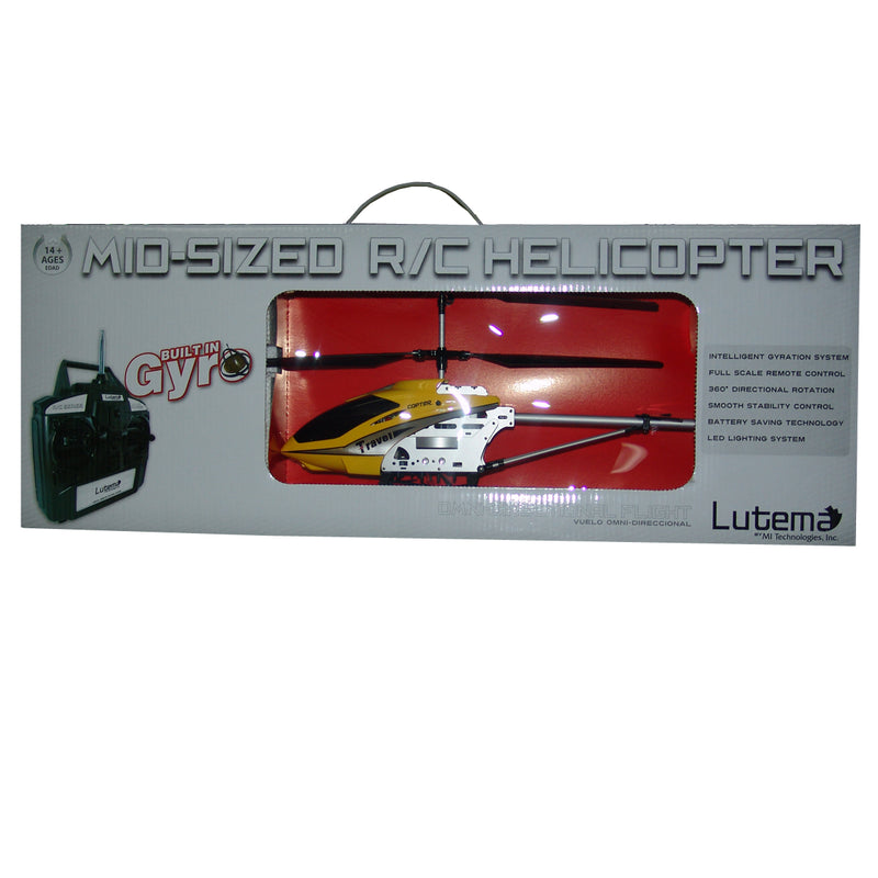 Lutema Mid Sized 3.5CH Remote Control Helicopter Yellow