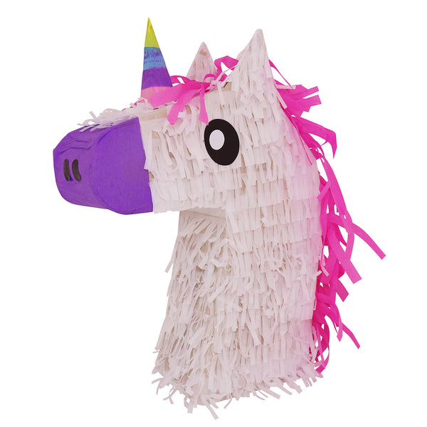 Lutema LTMUnicorn Head Pinata-281 Mexican Handcrafted