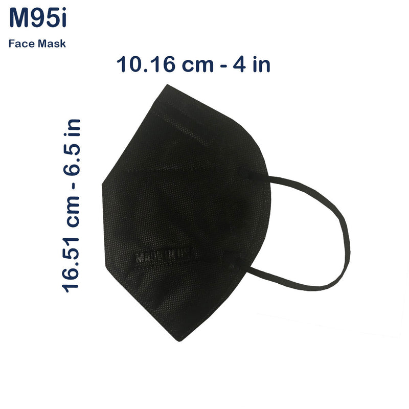 MI Technologies Inc LTMM95iFaceMaskAdultObsidianBlack05-3521 PPE Face Mask - M95i