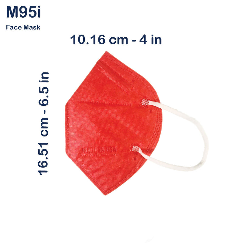 MI Technologies Inc LTMM95iFaceMaskAdultRubyRed05-3494 PPE Face Mask - M95i