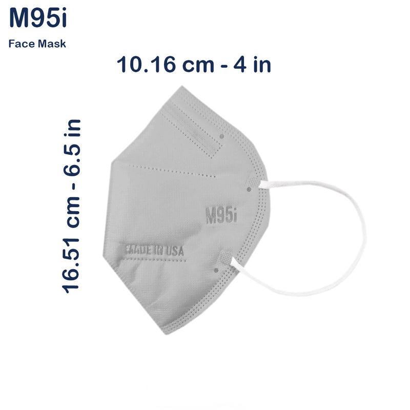 MI Technologies Inc LTMM95iFaceMaskAdultGray5-3496 PPE Face Mask - M95i