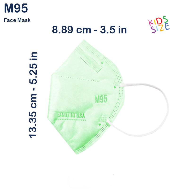 MI Technologies Inc LTMM95iFaceMaskKidsGreen5-3513 PPE Face Mask - M95c